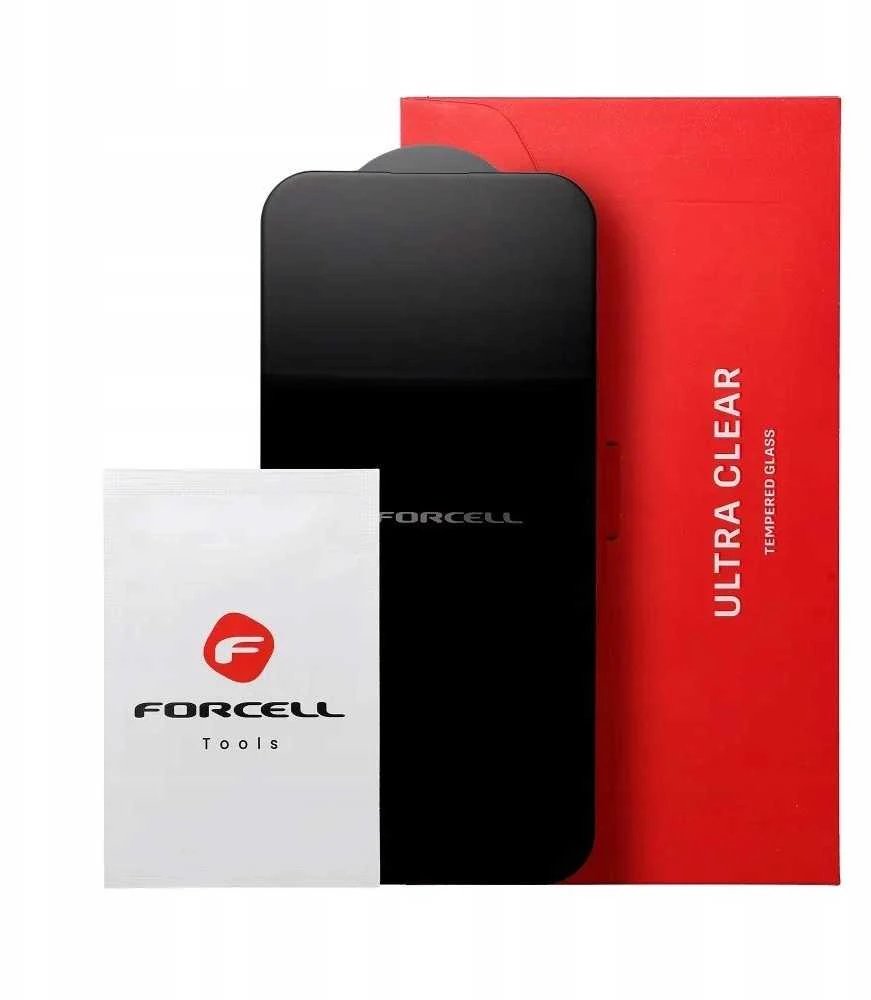 Forcell Ultra Clear Glass - skirtas Samsung Galaxy A36 / A56 juodas