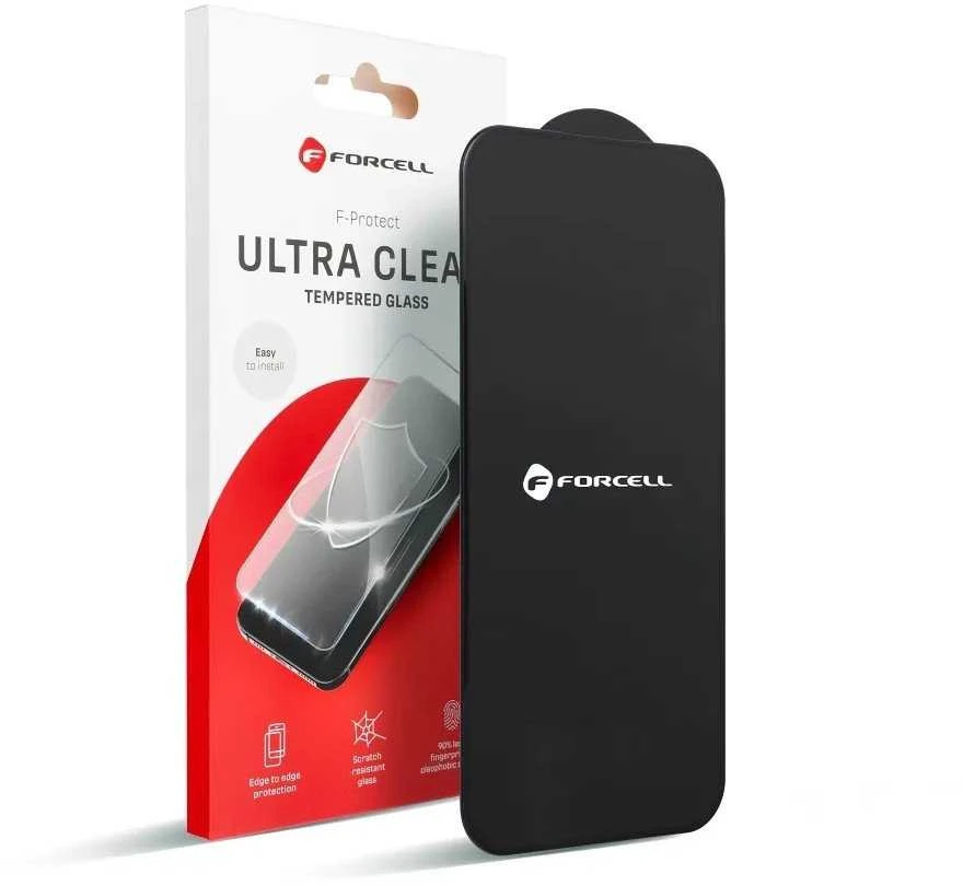 Forcell Ultra Clear Glass - skirtas Samsung Galaxy A36 / A56 juodas
