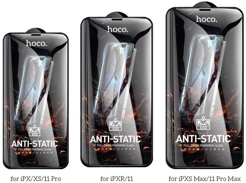 Grūdintas stiklas iPhone XS MAX / 11 PRO MAX Hoco HD antistatinis 25 vnt. G10