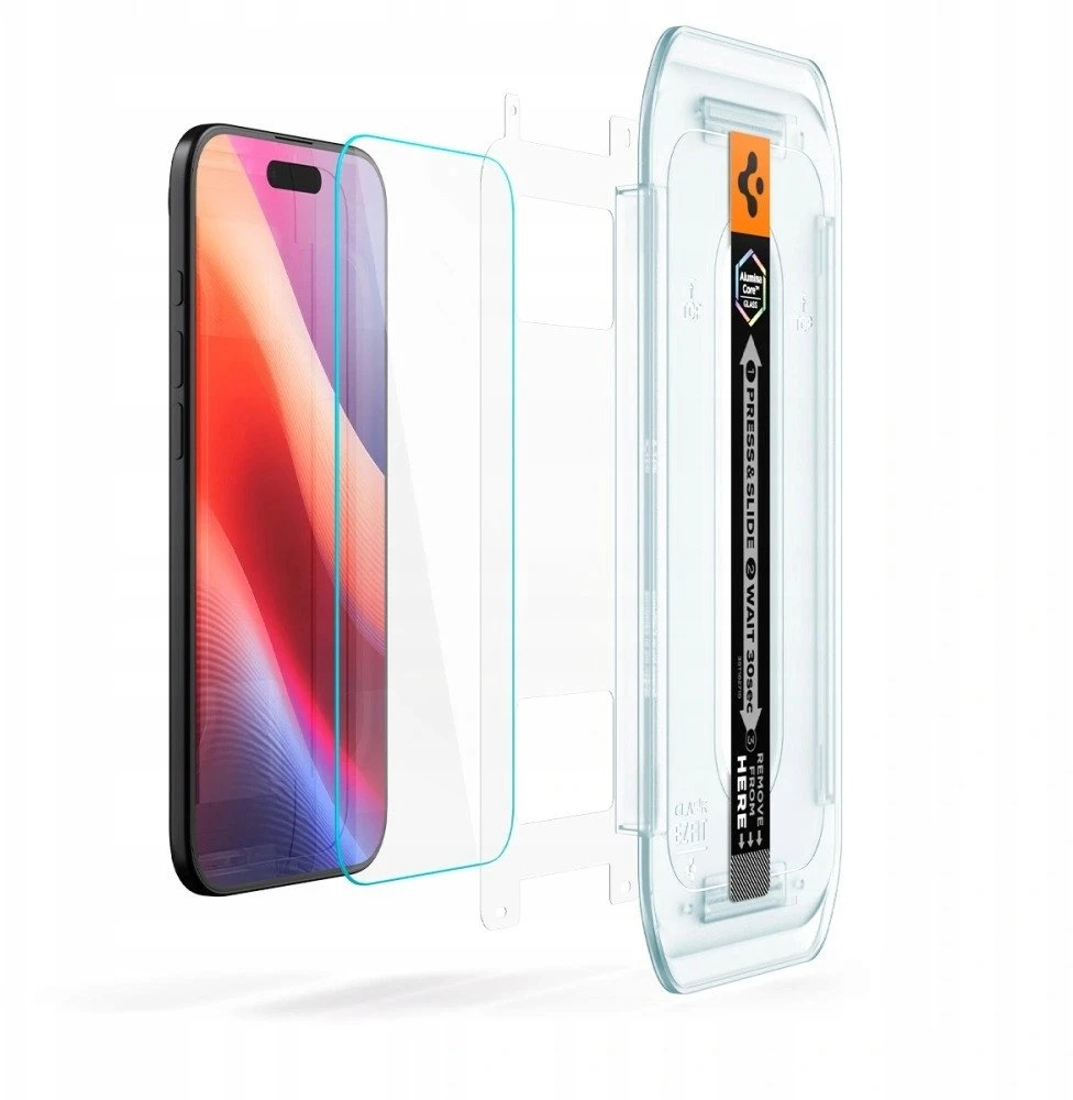 Ekrano apsauginis stiklas Spigen Glass tR EZ Fit 2 Pack, transparency - iPhone Air
