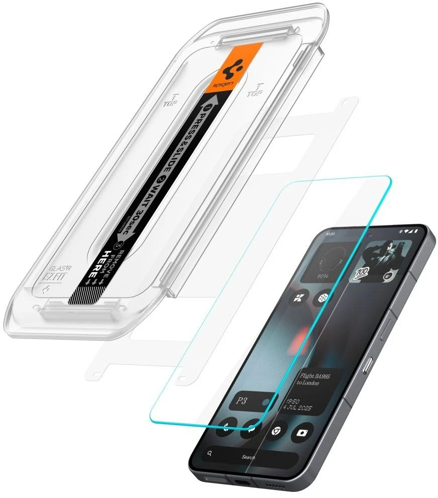 Spigen Glas.TR EZ Fit Apsauginis stiklas 2-pack skirtas Nothing Phone 3 – Transparent