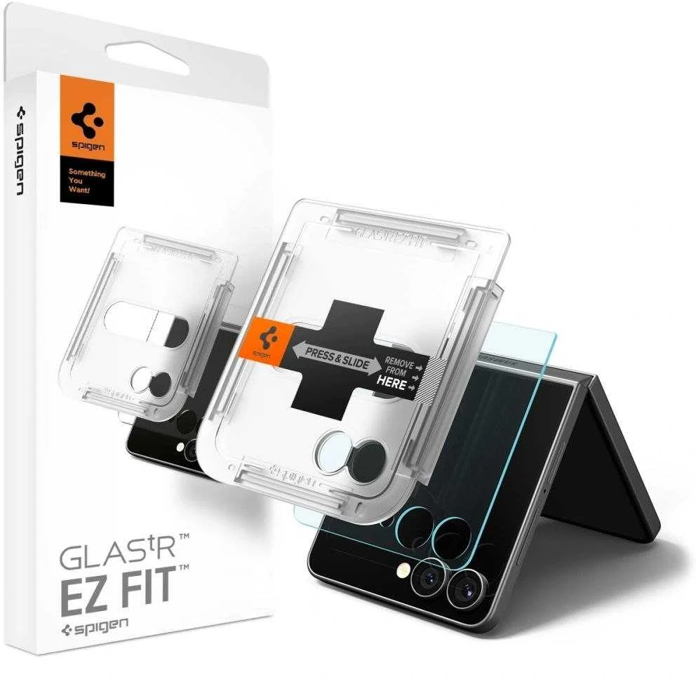„Spigen Glas.TR EZ FIT“ HD Galaxy Z Flip 7 skaidrus