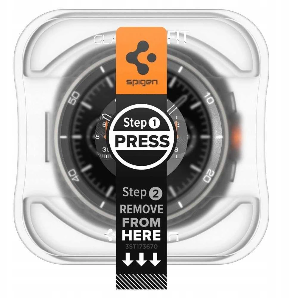 „Spigen Glass tR EZ Fit“ 2 vnt. pakuotė – „Galaxy Watch 8 Classic“ (46 mm)