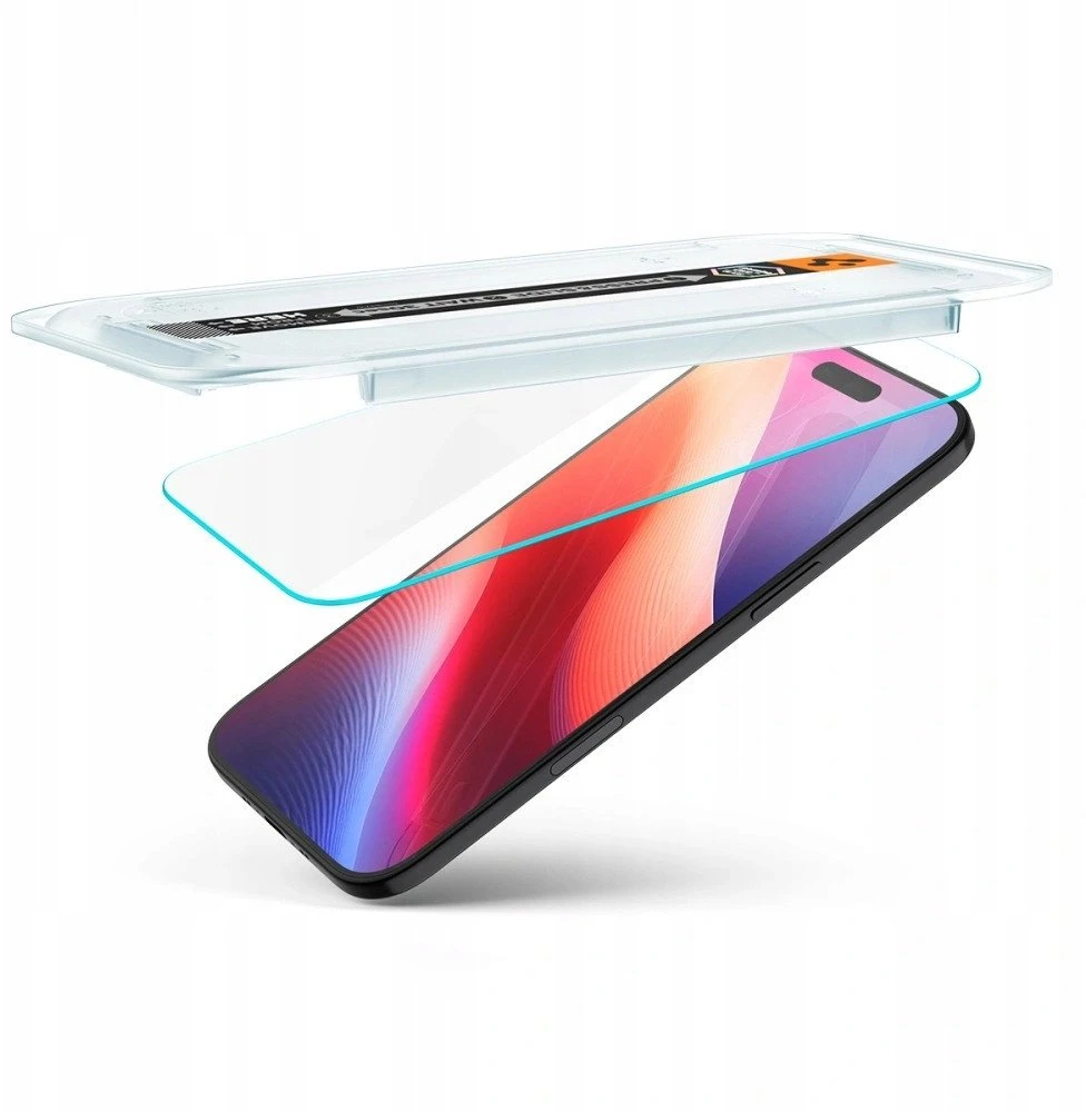 Ekrano apsauginis stiklas Spigen Glass tR EZ Fit 2 Pack, transparency - iPhone Air
