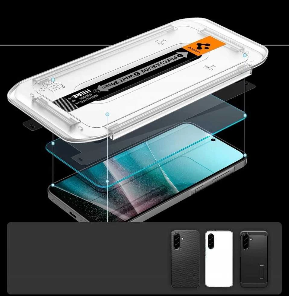 Spigen Glas.TR "Ez Fit" apsauginis stiklas 2-pack for Samsung Galaxy A36 5G – Transparent
