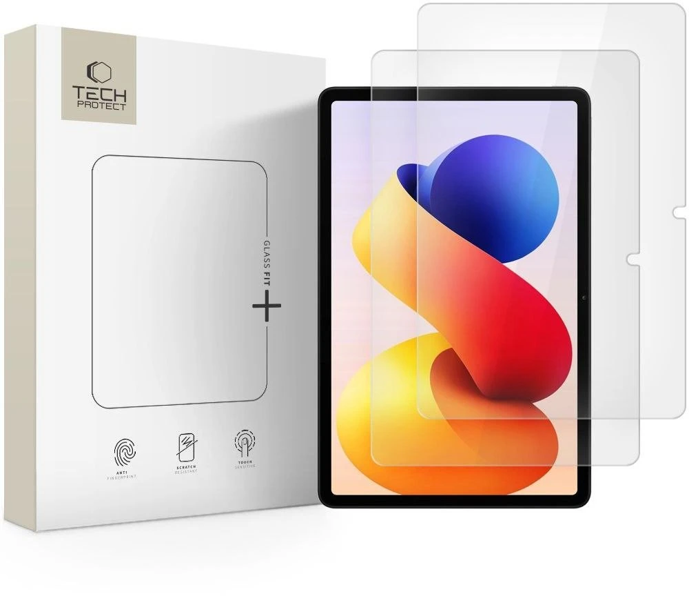 Tech-Protect Glass Fit+ 2-pack apsauginis stiklas skirtas Xiaomi Redmi Pad Pro / 2 Pro 12.1 – transparent