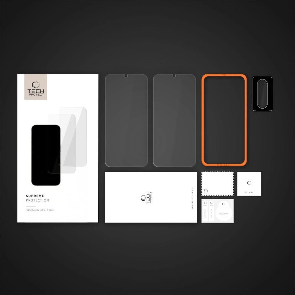 Tech-Protect Supreme Easy 3-pack apsauginis stiklas skirtas Samsung Galaxy A17 4G / 5G