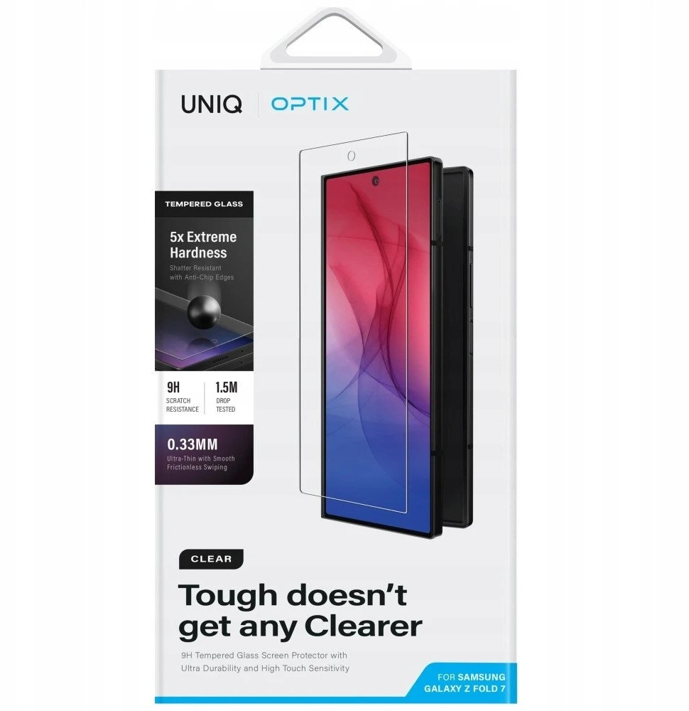 Apsauginis stiklas UNIQ Optix Clear į Samsung Galaxy Z Fold7