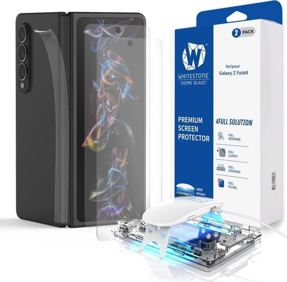 Apsauginis stiklas Whitestone DOME GLASS 2-pack Samsung Galaxy WITH FOLD 4