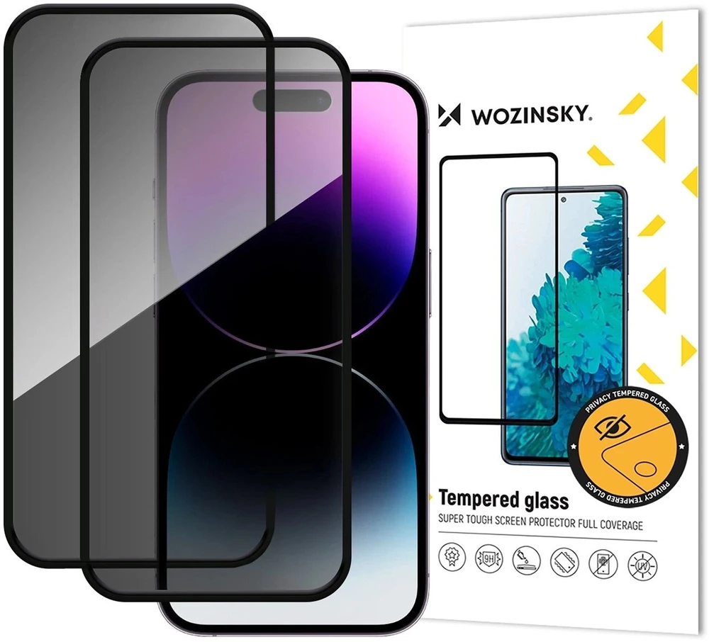 Wozinsky Privacy Glass skirtas iPhone 17 Pro Max, 2-pack