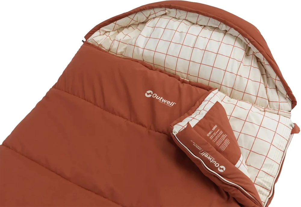 Gruezi-Bag OUW Outwell 230501 miegmaišis Suaugusiems Pusiau stačiakampis miegmaišis Poliesteris Raudona