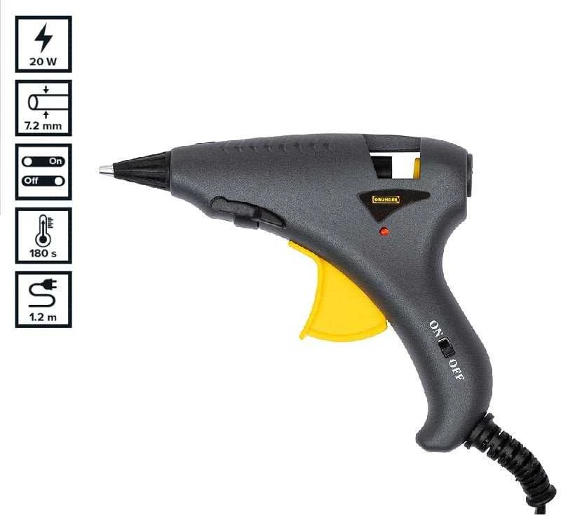 Klijų pistoletas Grunder, HS12117-C08, 20 W, 7.2mm