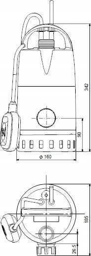 Grundfos POMPA UNILIFT CC9-A1, 10M KABLA