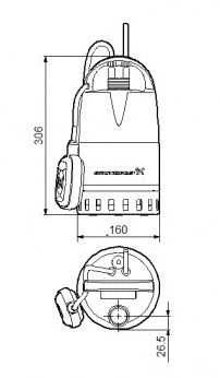Grundfos sūknis Unilift CC5 - A1 DN32 230V 50Hz