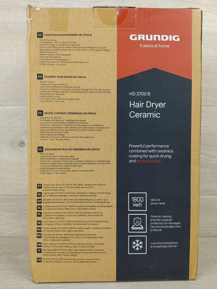 Plaukų džiovintuvas Džiovintuvas Grundig HD 3700 B