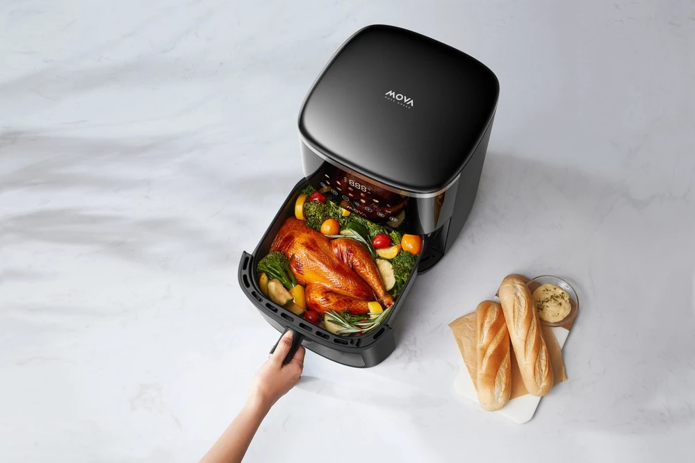 Gruzdintuvė be aliejaus Mova Air Fryer FD10 Pro Max (juoda) (FD10 Pro Max BL)