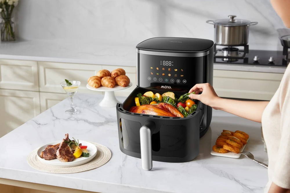 Gruzdintuvė be aliejaus Mova Air Fryer FD10 Pro Max (juoda) (FD10 Pro Max BL)