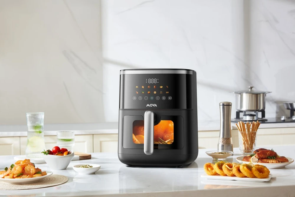 Gruzdintuvė be aliejaus Mova Air Fryer FD10 Pro Max (juoda) (FD10 Pro Max BL)