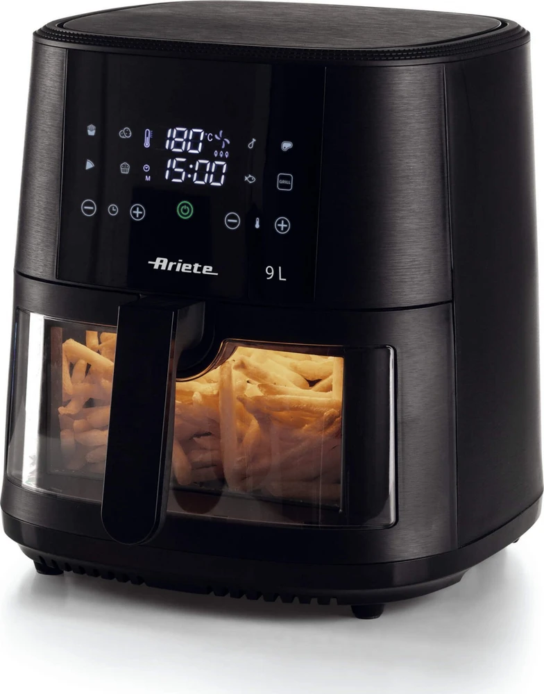 4630 Ariete Airy Fryer 9L karšto oro gruzdintuvė Juodas