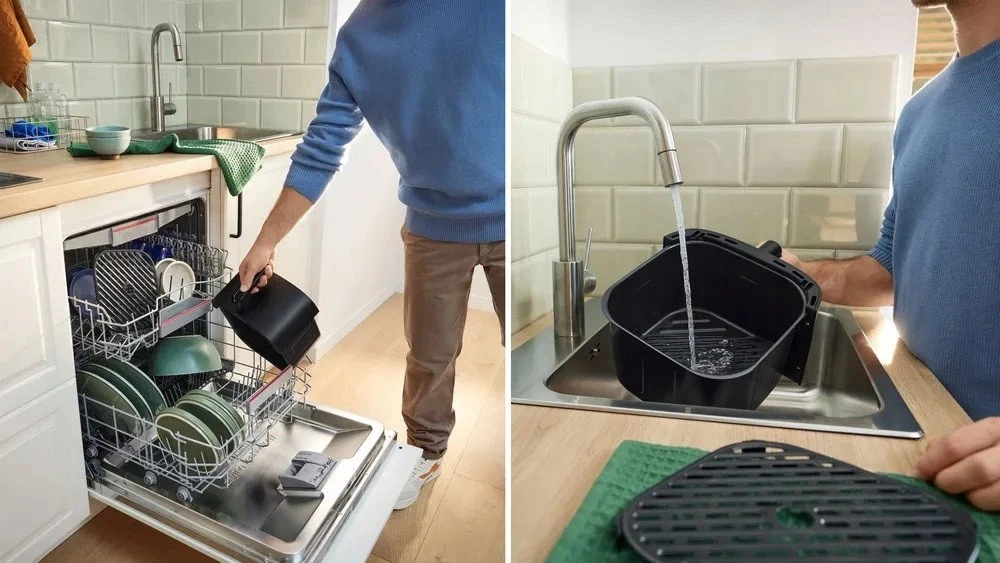 Bosch Serie 4 MAFS2462B gruzdintuvė Vienguba 6,1 l Atskirai stovinti 2050 W Karšto oro gruzdintuvė Juodas