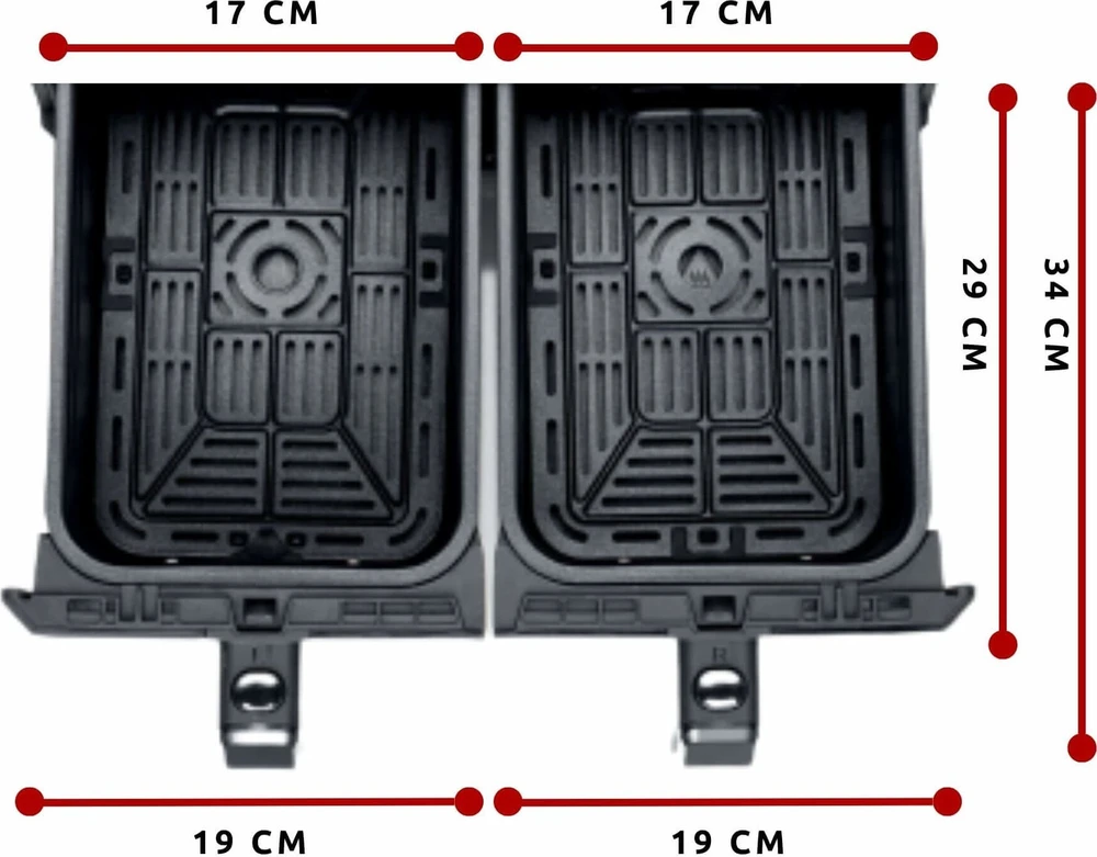 Gruzdintuvė 4623 Ariete Airy Fryer Dual