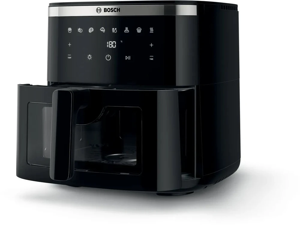 Bosch Serie 6 MAFS2671B gruzdintuvė Vienguba 7,2 l Atskirai stovinti 1800 W karšto oro gruzdintuvė Juodas
