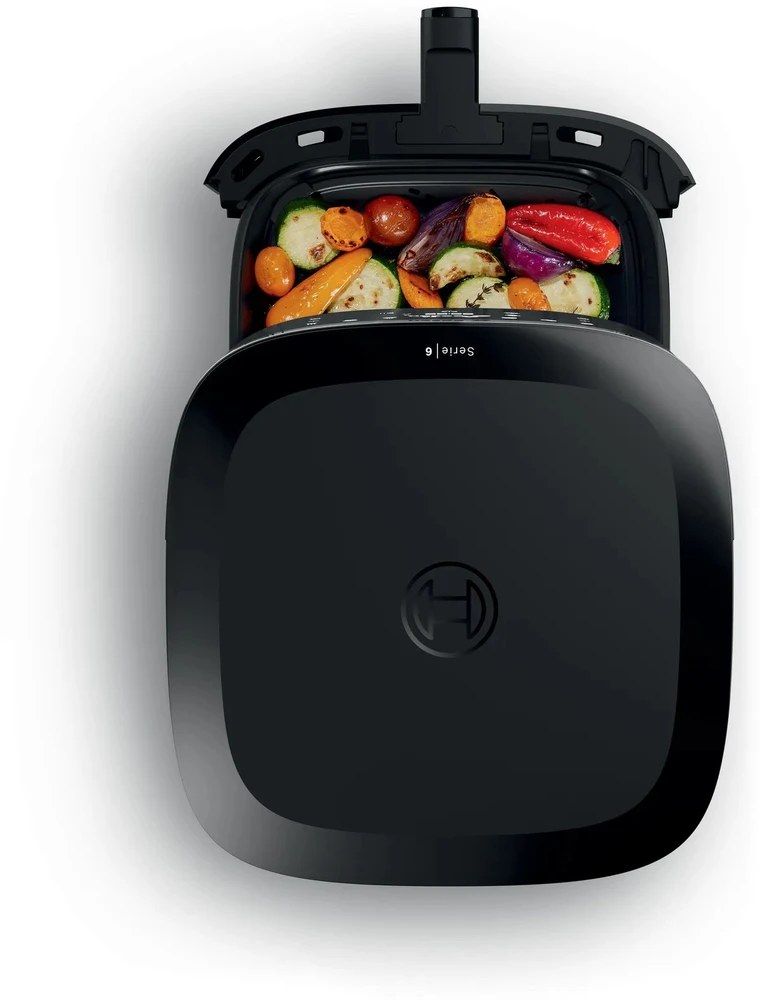Bosch Serie 6 MAFS2671B gruzdintuvė Vienguba 7,2 l Atskirai stovinti 1800 W karšto oro gruzdintuvė Juodas