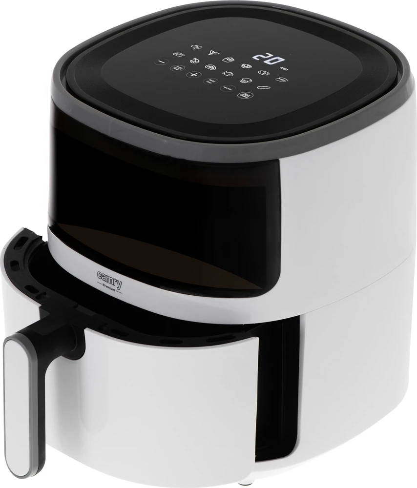Gruzdintuvė Camry Airfryer orkaitė | CR 6313 | Galia 2000 W | Talpa 5 L | Konvekcija | Baltas