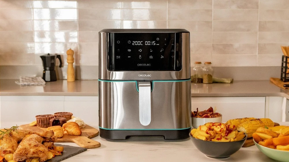 Cecotec karšto oro gruzdintuvė Cecofry Supreme 8000 Hot, 8 l, 1800 W, jutiklinis valdymas
