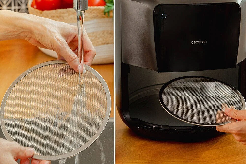 Gruzdintuvė be aliejaus Cecotec Gruzdintuvė be aliejaus su silikoniniais priedais Cecofry Rain Pack Cecotec 5.5 L