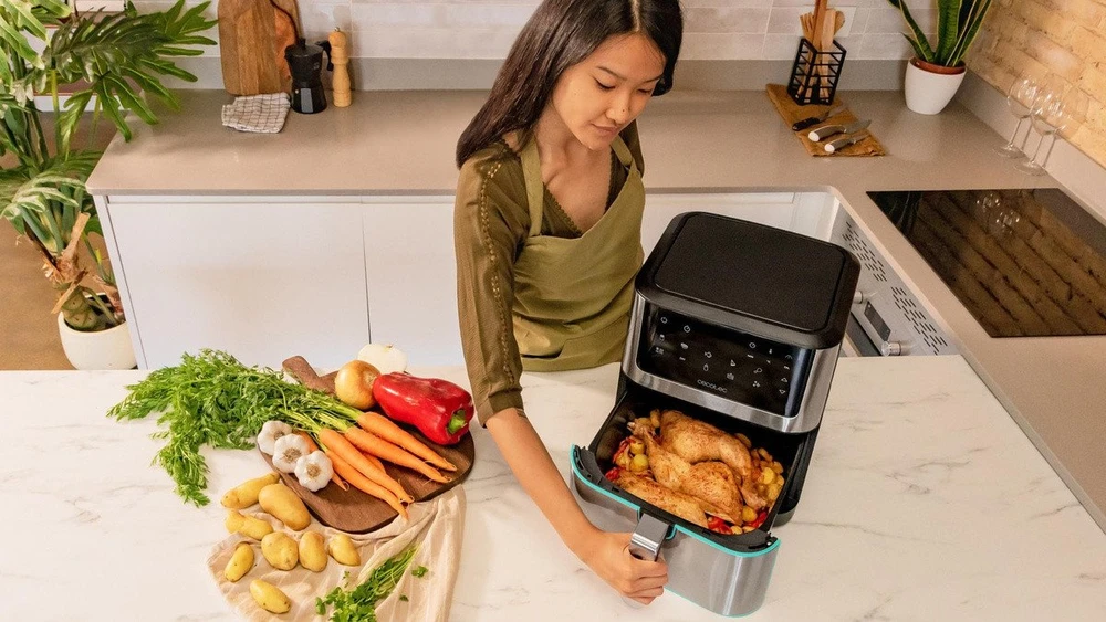 Cecotec karšto oro gruzdintuvė Cecofry Supreme 8000 Hot, 8 l, 1800 W, jutiklinis valdymas
