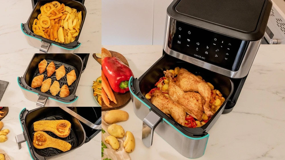 Cecotec karšto oro gruzdintuvė Cecofry Supreme 8000 Hot, 8 l, 1800 W, jutiklinis valdymas
