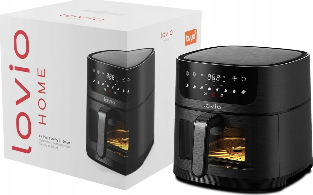 Gruzdintuvė Lovio LVAF002BK „PureFry XL Smart“, 6 l, juodas