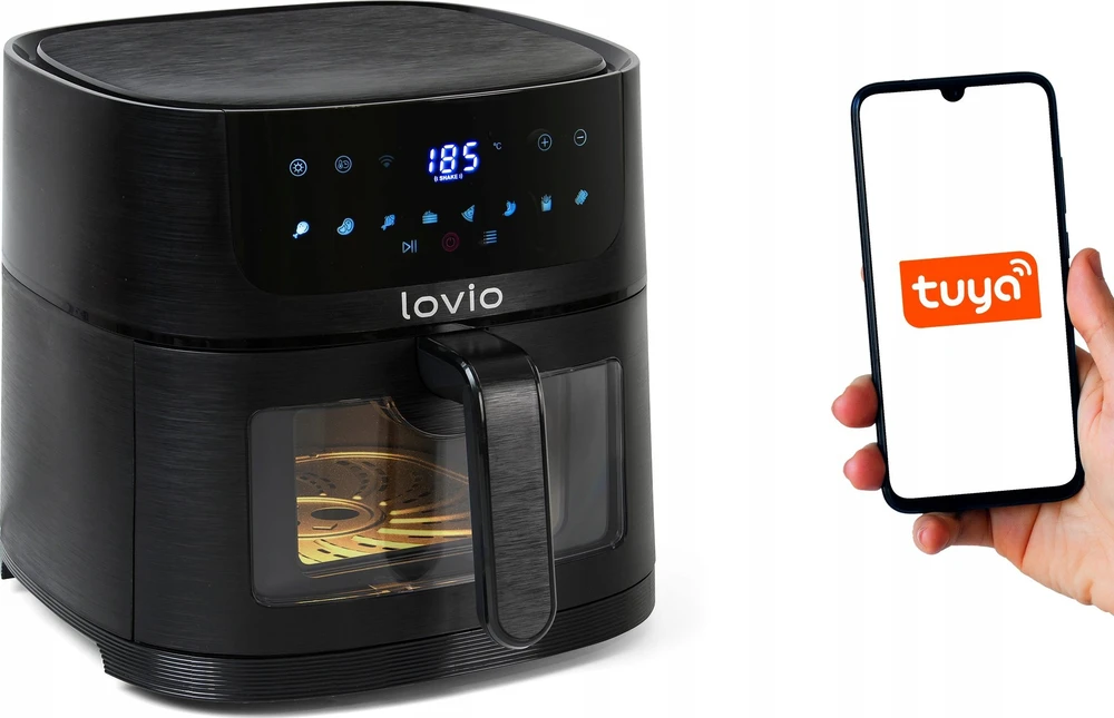 Gruzdintuvė Lovio LVAF002BK „PureFry XL Smart“, 6 l, juodas