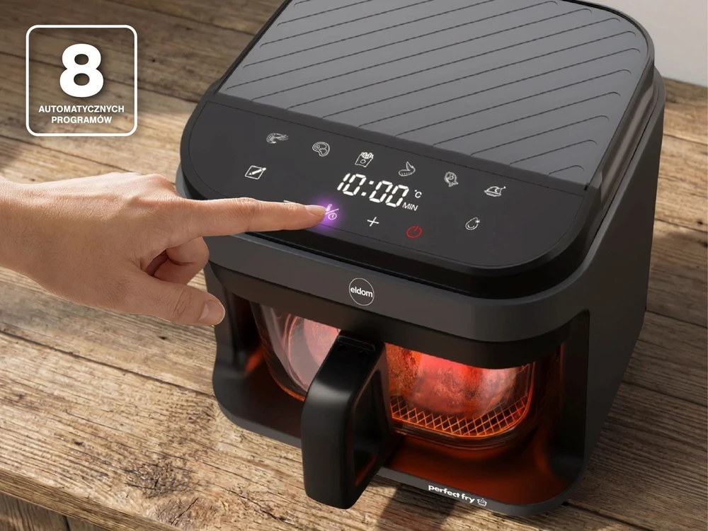Gruzdintuvė ELDOM FR500 AIR FRYER GLASS CONTAINER 5.5 L