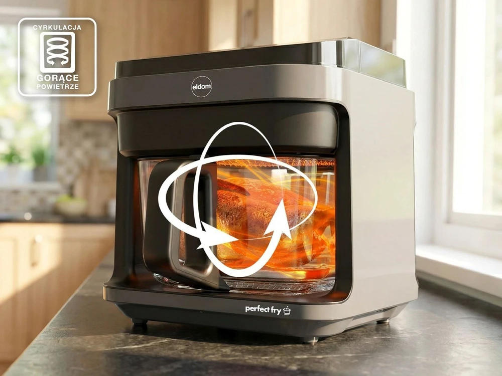 Gruzdintuvė ELDOM FR500 AIR FRYER GLASS CONTAINER 5.5 L