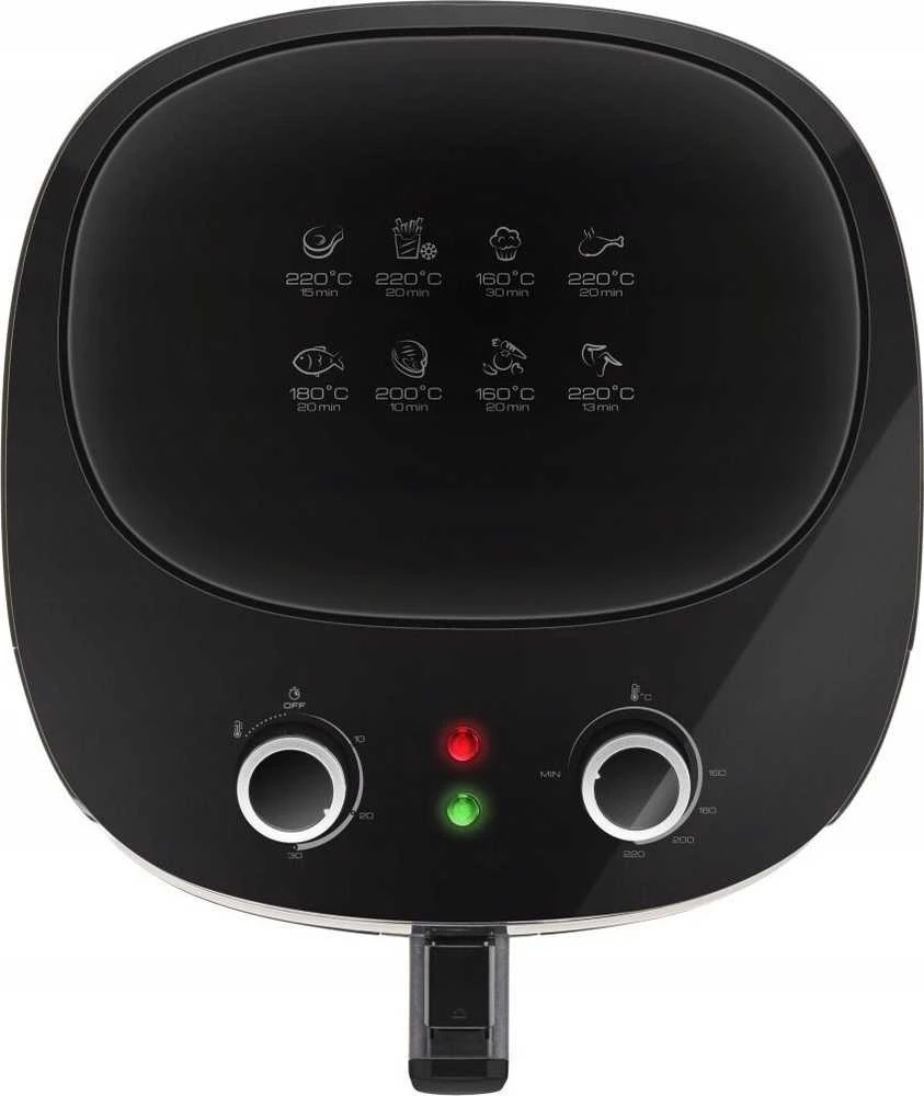 Virtuvinės svarstyklės ETA | Karšto oro gruzdintuvė | ETA216890000 Fritta | Galia 1800 W | Talpa 7,2 l | Karšto oro technologija | Juodas