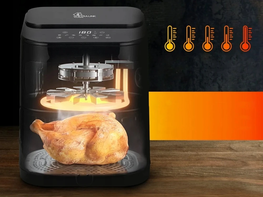 Gruzdintuvė Extralink Smart Life Air Fryer SJ-520 5,2l balta