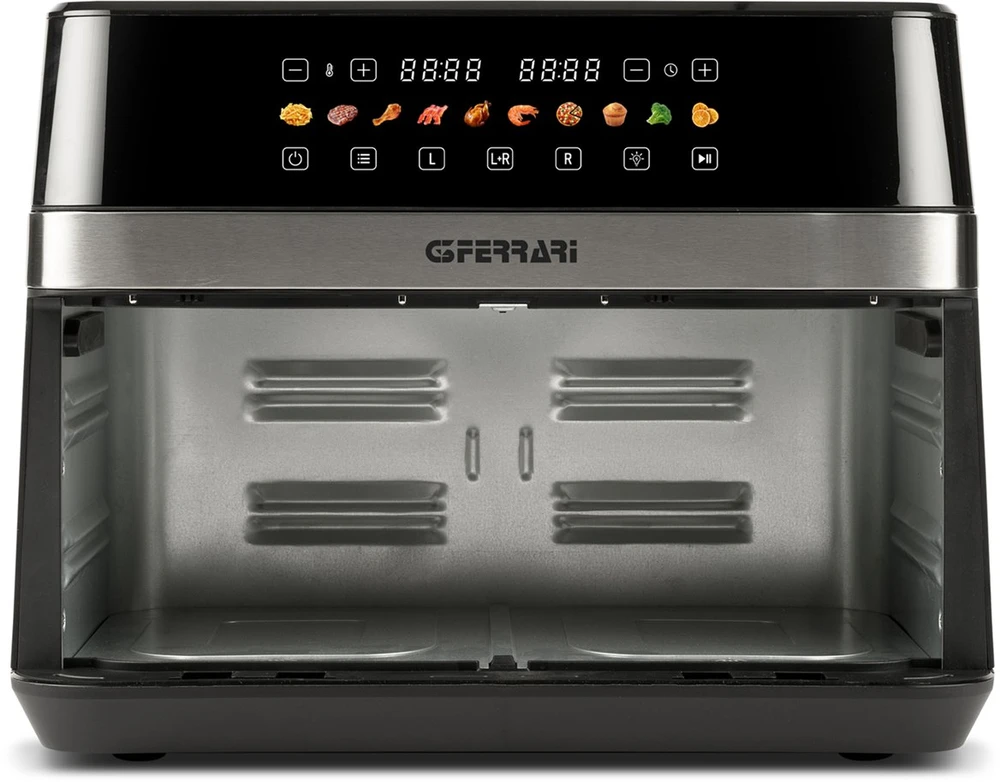 Gruzdintuvė G3Ferrari G3 Ferrari G10223 fryer Double 12 L Stand-alone 2200 W Hot air fryer Juodas, Nerūdijantis plienas