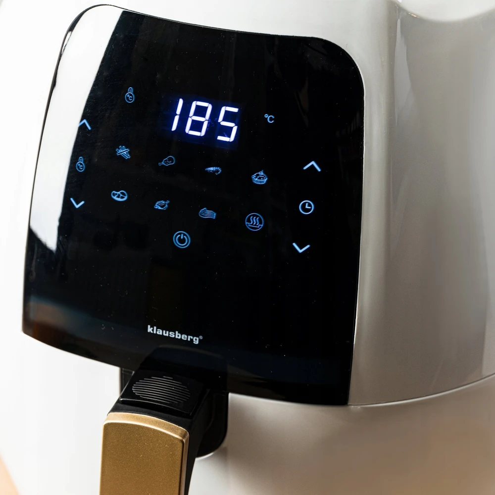 Gruzdintuvė 7,7 l oro gruzdintuvė, balta ir auksinė, Klausberg