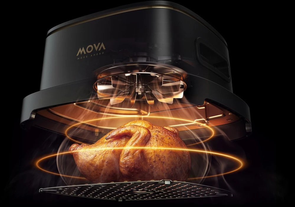 Karšto oro gruzdintuvė Mova Aeroglass AF20 Pro, 4 + 2,5 L, 1700 W