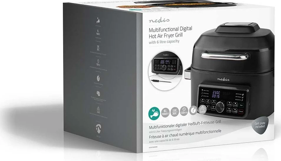 Gruzdintuvė Nedis KAAFG600BK juoda