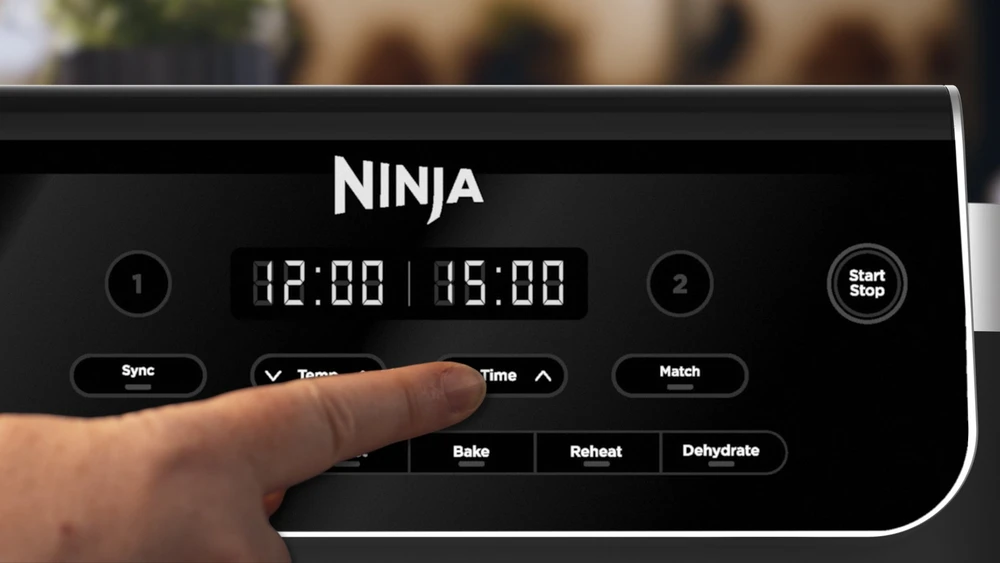 Karšto oro gruzdintuvė Ninja Foodi Dual Zone DZ801EU, juoda sp., 2470 W, 7.6 l