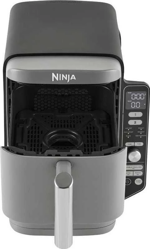 Karšto oro gruzdintuvė Ninja Double Stack XL, 2 lygių, 9,5 l, SL400EU, Tamsiai pilka