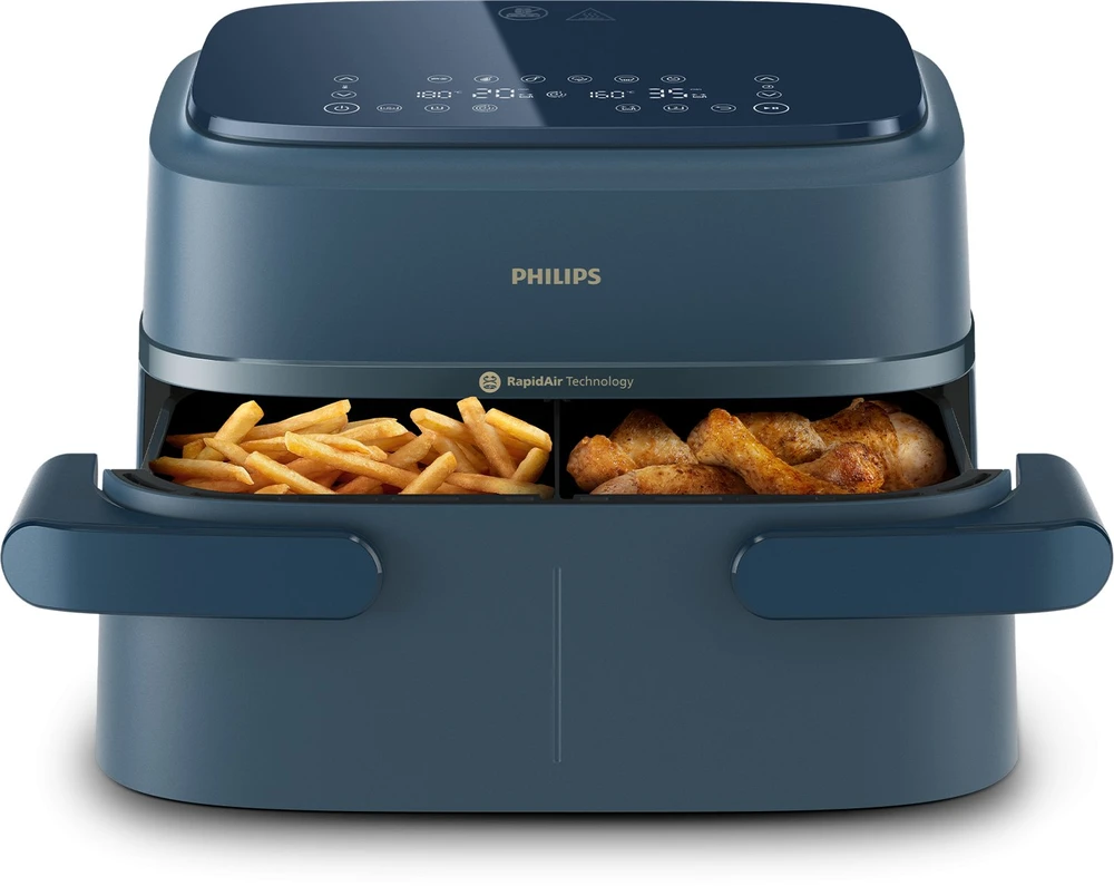 Philips 1000 serijos NA156/60 gruzdintuvė Dviguba 7,1 L Savarankiška 2450 W Karšto oro gruzdintuvė
