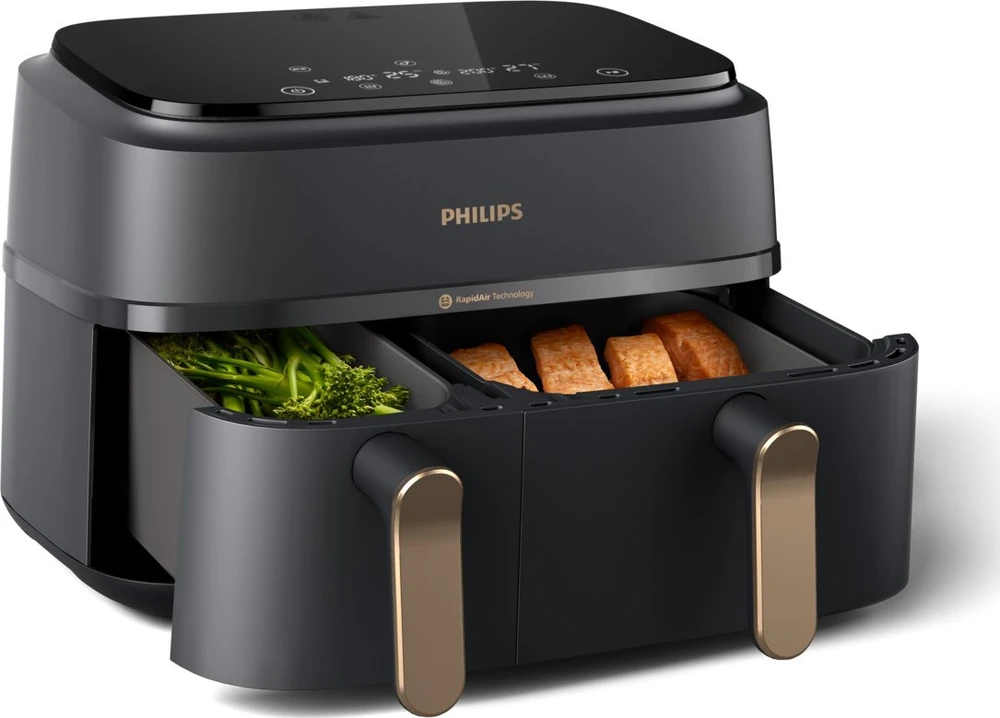 Gruzdintuvė Philips 3000 serija „Airfryer“ su dviem krepšeliais NA352/04