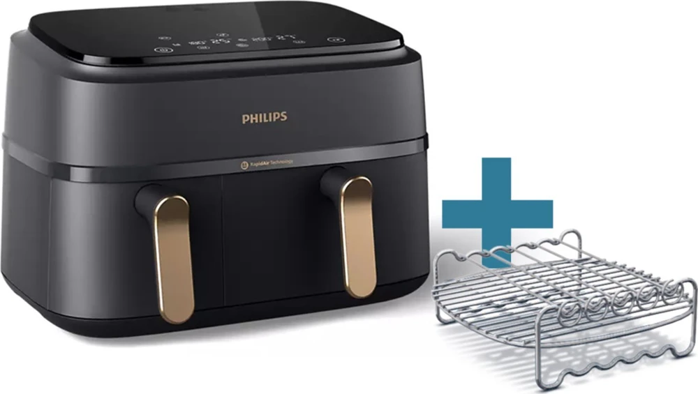 Gruzdintuvė Philips 3000 serija „Airfryer“ su dviem krepšeliais NA352/04