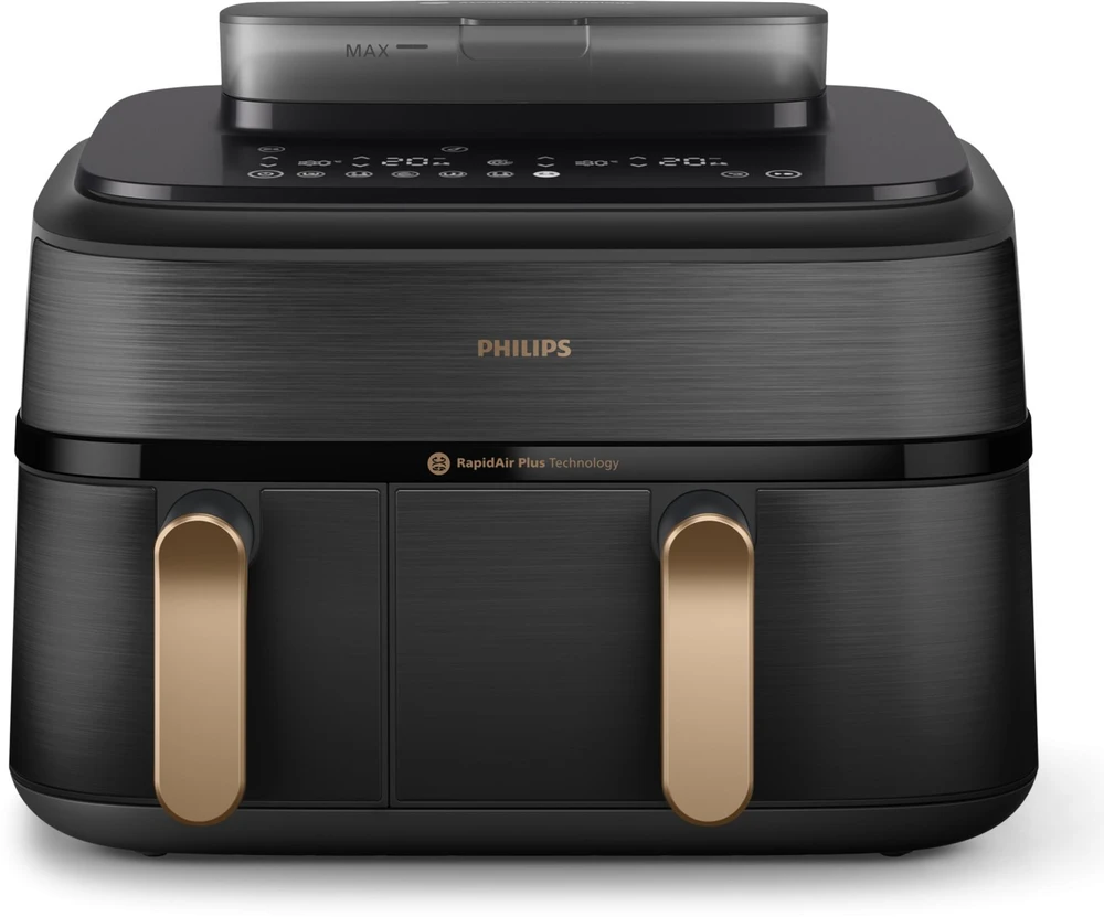 Dviejų krepšelių gruzdintuvė su garų funkcija Philips 5000 series NA552/00, 9 l