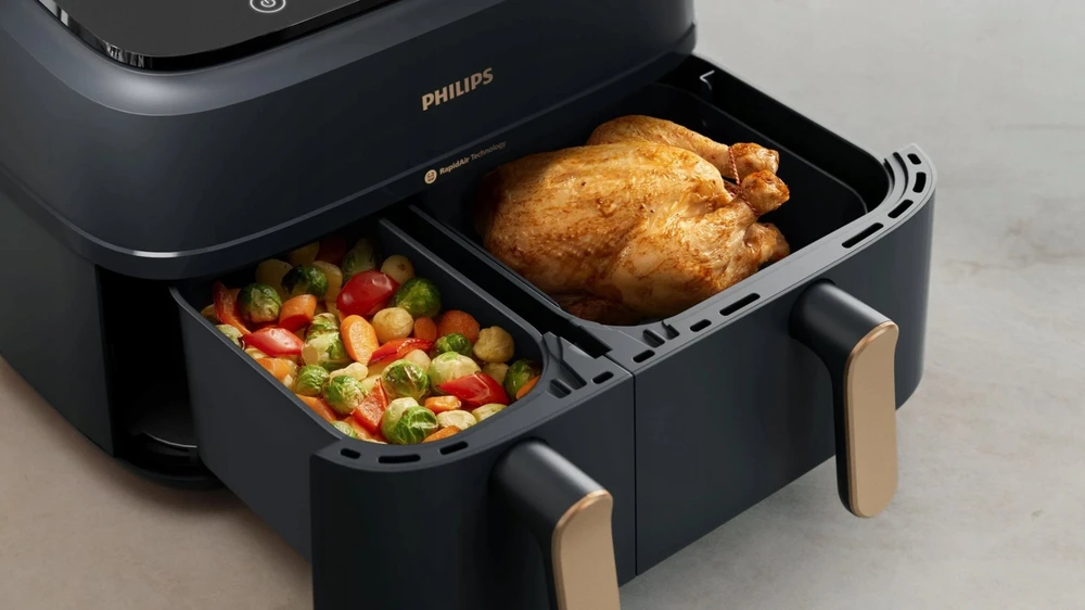 Philips 3000 Series Dviejų krepšelių gruzdintuvė NA352/00