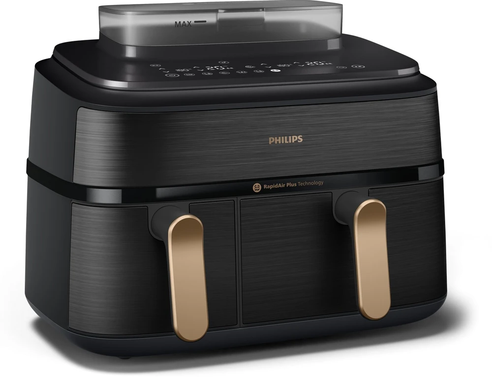 Dviejų krepšelių gruzdintuvė su garų funkcija Philips 5000 series NA552/00, 9 l